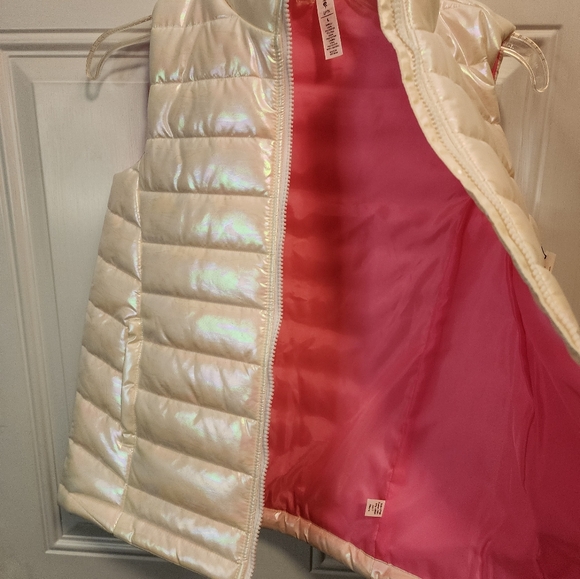 Nwt Idealogy Girls Iridescent Puffer Vest - Picture 3 of 5